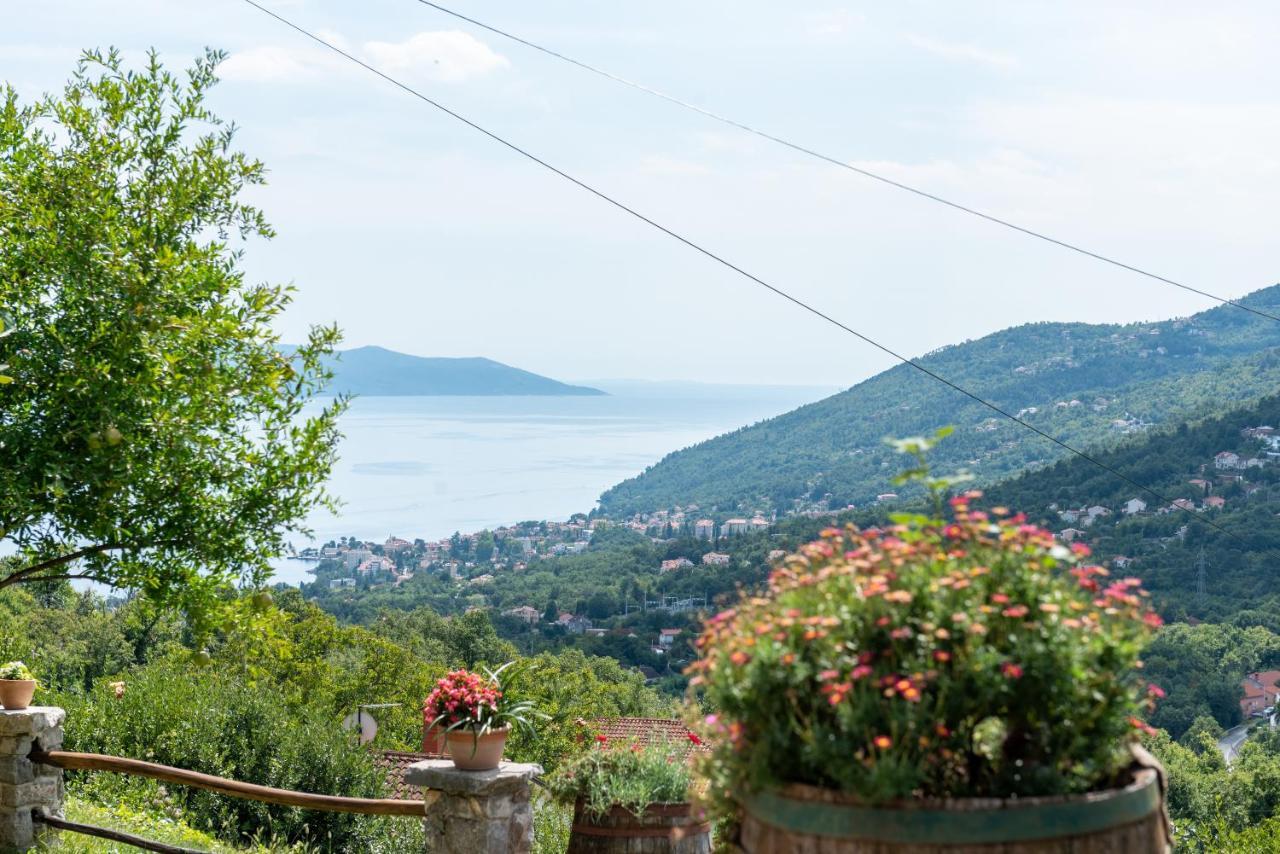 Sea View Apartment With Garden Near Opatija Veprinac 外观 照片