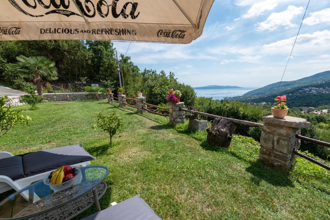 Sea View Apartment With Garden Near Opatija Veprinac 外观 照片
