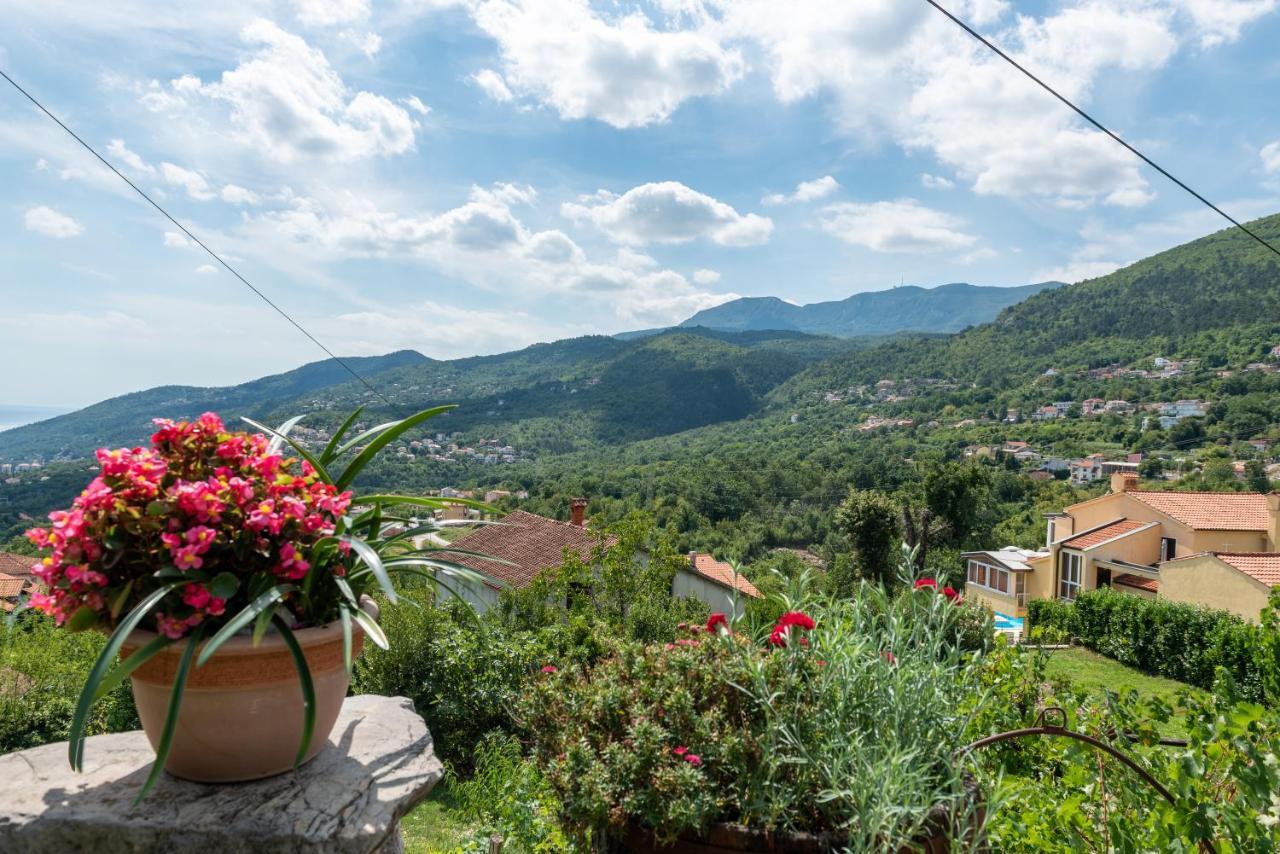 Sea View Apartment With Garden Near Opatija Veprinac 外观 照片