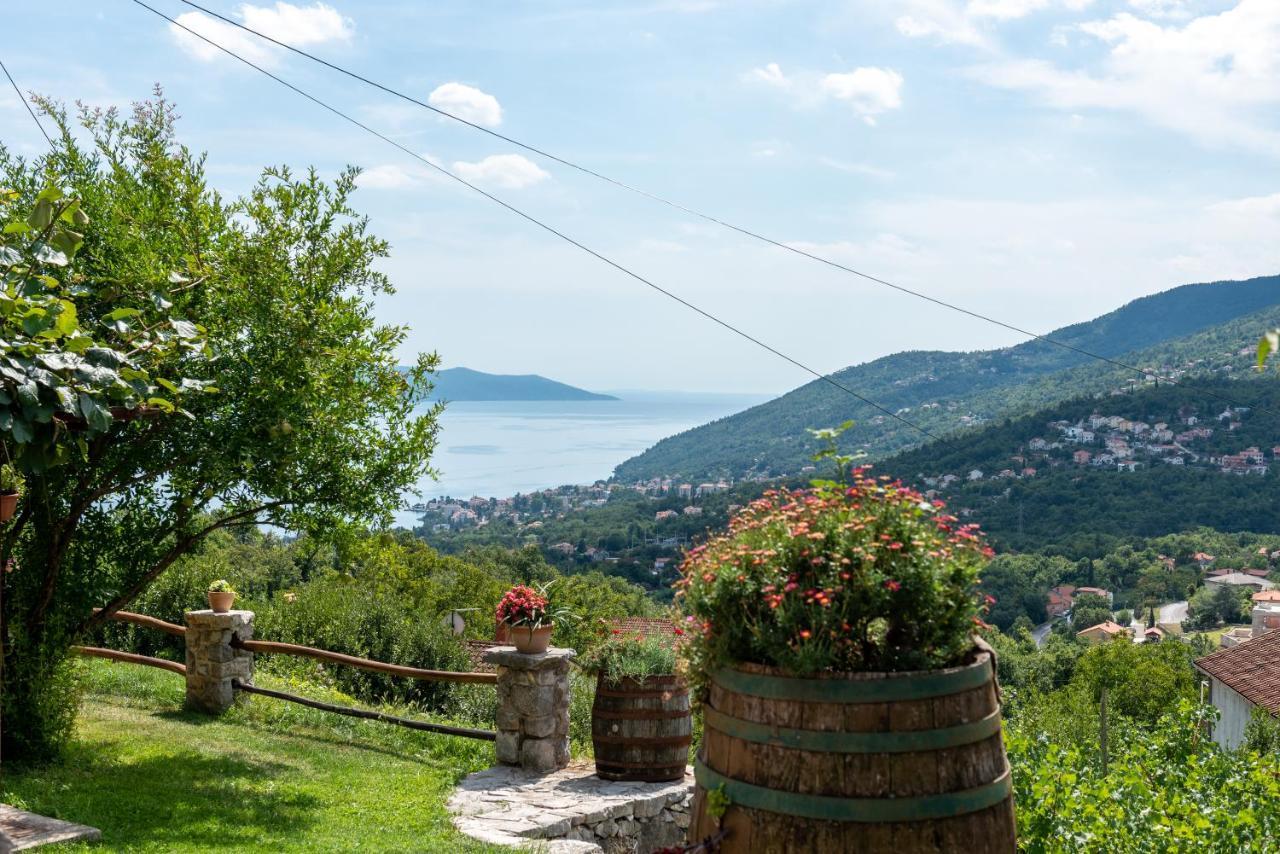 Sea View Apartment With Garden Near Opatija Veprinac 外观 照片