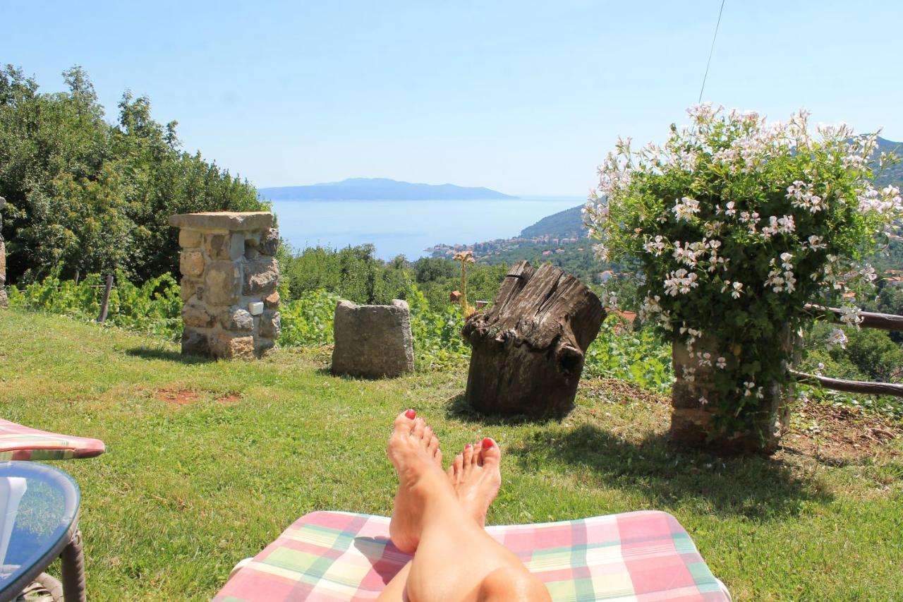 Sea View Apartment With Garden Near Opatija Veprinac 外观 照片